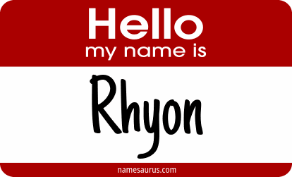 Hello my name is Rhyon png download