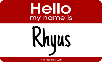 Hello my name is Rhyus png download