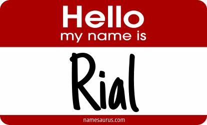 Hello my name is Rial png download