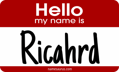 Hello my name is Ricahrd png download