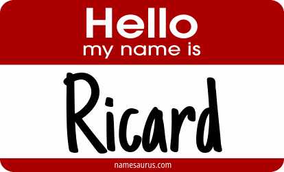 Hello my name is Ricard png download