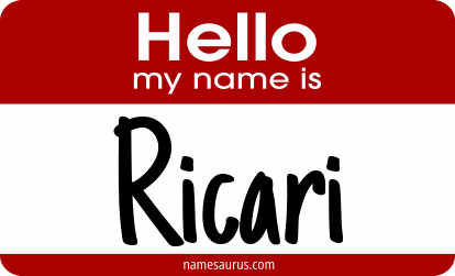 Hello my name is Ricari png download