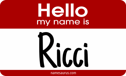 Hello my name is Ricci png download