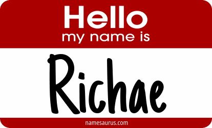 Hello my name is Richae png download