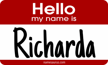 Hello my name is Richarda png download