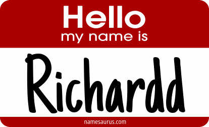 Hello my name is Richardd png download