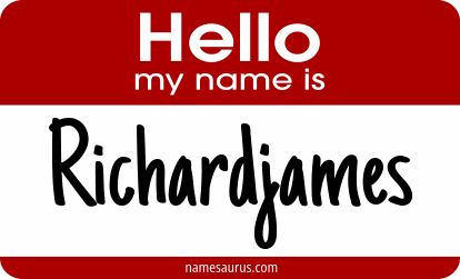 Hello my name is Richardjames png download