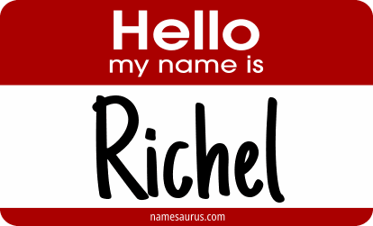 Hello my name is Richel png download