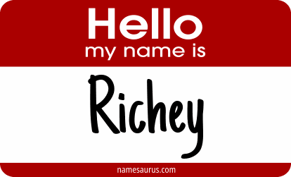 Hello my name is Richey png download
