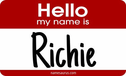Hello my name is Richie png download