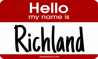 Hello my name is Richland png download