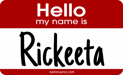 Hello my name is Rickeeta png download