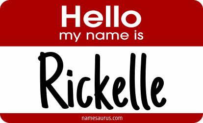Hello my name is Rickelle png download