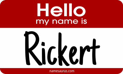 Hello my name is Rickert png download