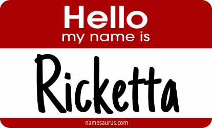 Hello my name is Ricketta png download