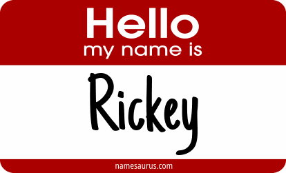 Hello my name is Rickey png download