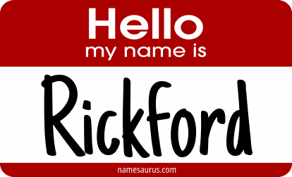 Hello my name is Rickford png download