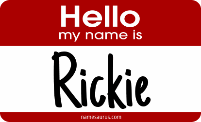 Hello my name is Rickie png download