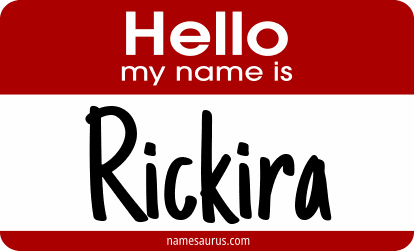 Hello my name is Rickira png download