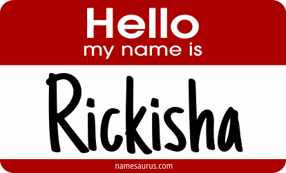 Hello my name is Rickisha png download