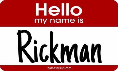 Hello my name is Rickman png download