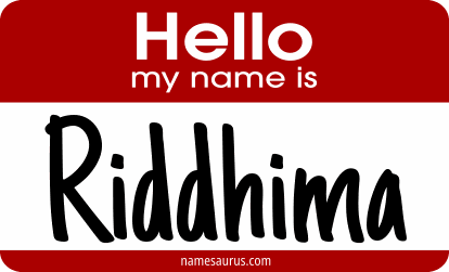 Hello my name is Riddhima png download