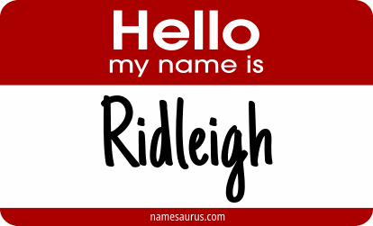Hello my name is Ridleigh png download