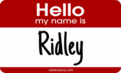 Hello my name is Ridley png download