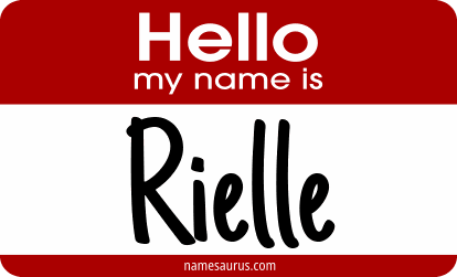 Hello my name is Rielle png download
