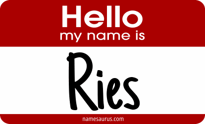 Hello my name is Ries png download