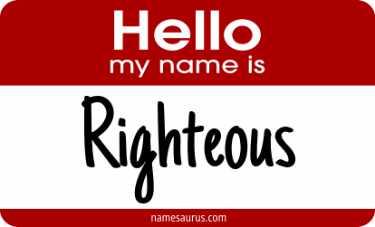 Hello my name is Righteous png download