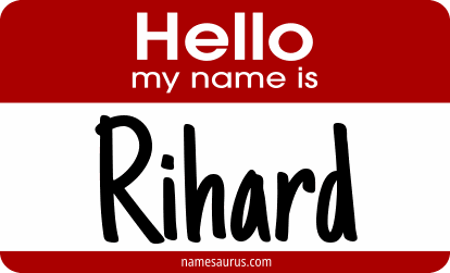 Hello my name is Rihard png download