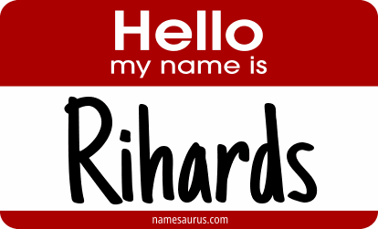 Hello my name is Rihards png download