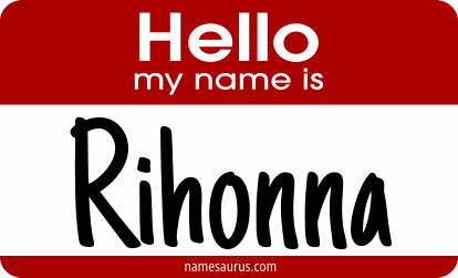 Hello my name is Rihonna png download