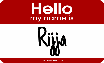 Hello my name is Rijja png download