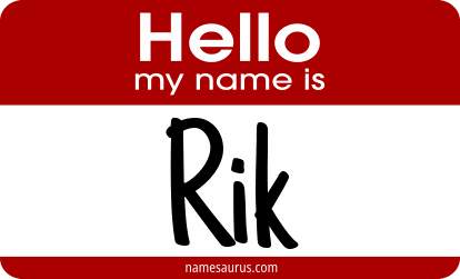Hello my name is Rik png download