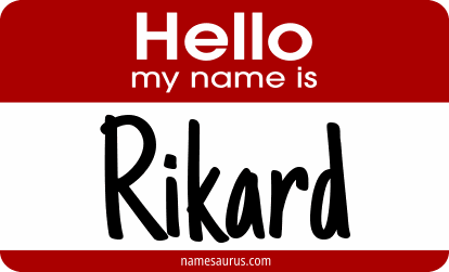 Hello my name is Rikard png download