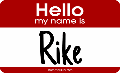 Hello my name is Rike png download