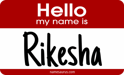 Hello my name is Rikesha png download