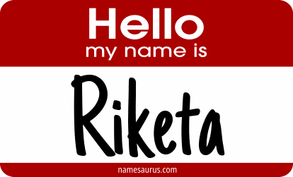 Hello my name is Riketa png download
