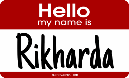 Hello my name is Rikharda png download
