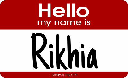 Hello my name is Rikhia png download