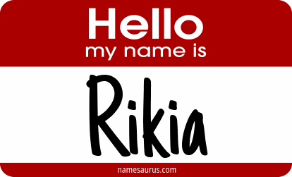 Hello my name is Rikia png download
