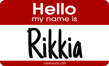 Hello my name is Rikkia png download