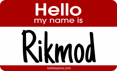 Hello my name is Rikmod png download