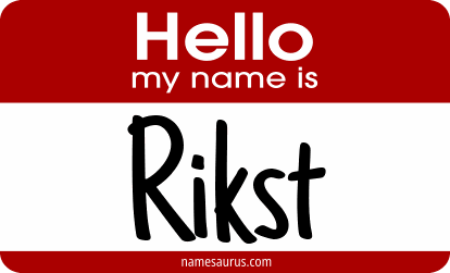 Hello my name is Rikst png download