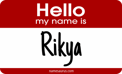Hello my name is Rikya png download