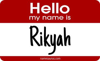 Hello my name is Rikyah png download
