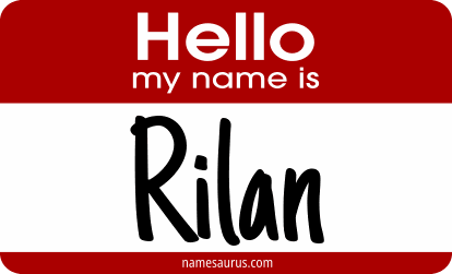 Hello my name is Rilan png download
