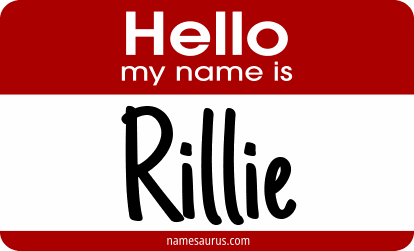 Hello my name is Rillie png download